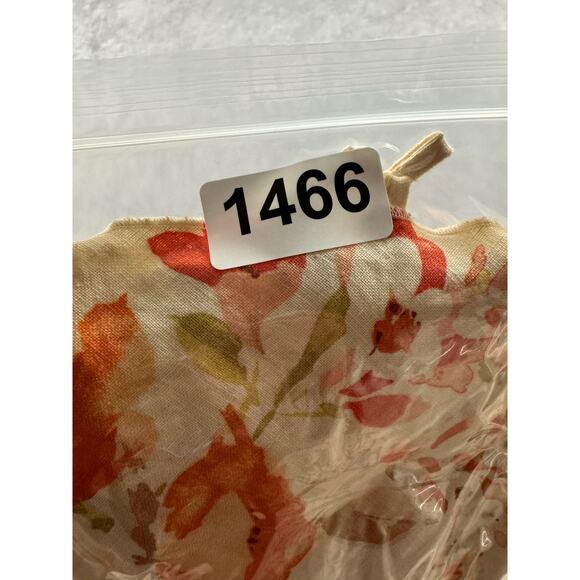 Per Una 100% Linen Floral Bias Cut Midi Dress US Size 8L Vtg Y2K Boho Cottage - Picture 12 of 12